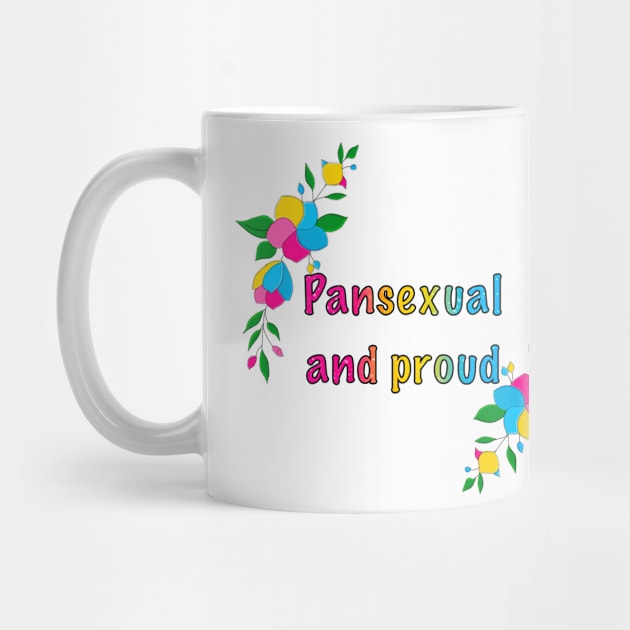 Pansexual and proud floral design by designedbyeliza